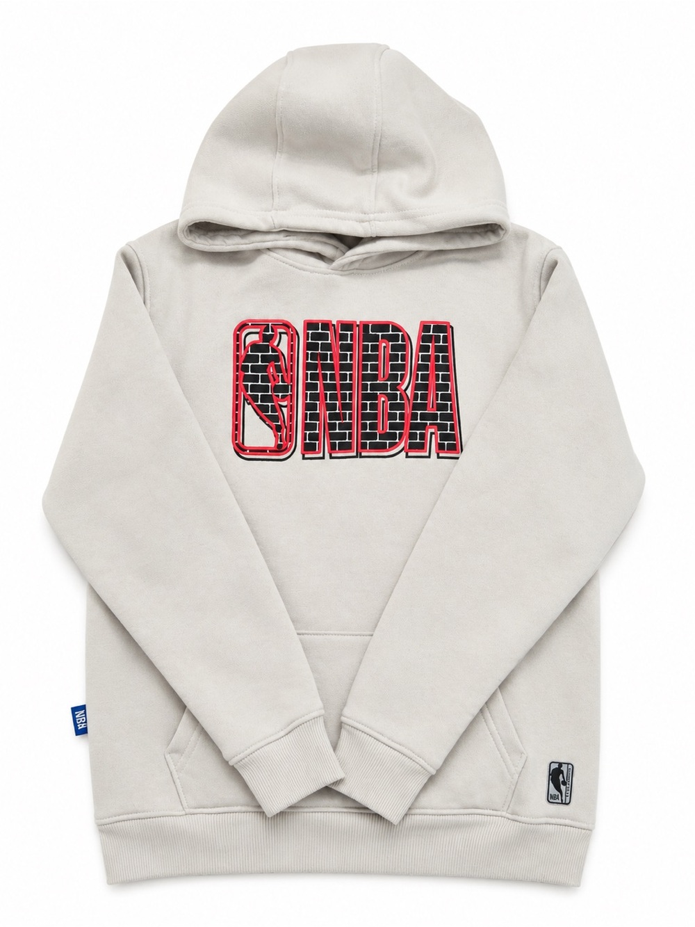 NBA Basketball Gray Pullover Hoodie Youth Size 14–16 Fleece Sweatshirt